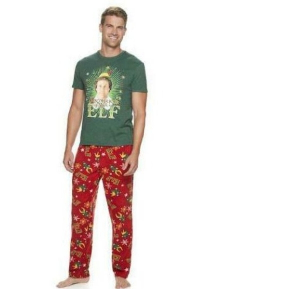 NWOT Pajamas Buddy Elf 2-Piece Top/Pant Set Lounge Sz L - Picture 10 of 10